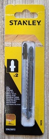 Ножчета за прободен трион за дърво, пластмаси, ламинати, долно рязане , Stanley, STA23072, 100 мм, T захват , 2 бр.