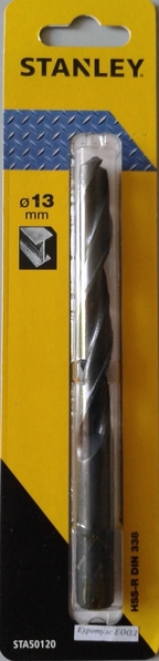 Свредло за метал HSS-R Din 338 с диаметър 13мм на Black&Decker Stanley STA50120