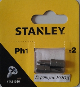 Накрайник тип Philips (Ph1) STA61020 Stanley, 2 бр