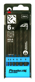 Комплект свредла за метал HSS-R DIN338 Piranha Black&Decker X56010