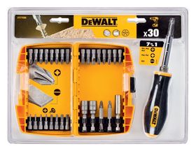 Комплект накрайници,битове и дръжка Dewalt DT71506 30 части