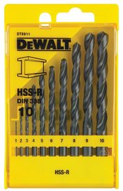 Свредла за метал комплект Dewalt DT5911 10 бр /1-10 мм/