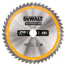 Циркулярен диск за дърво Dewalt DT1957 диаметър 250 х 30 мм, 48 зъба 