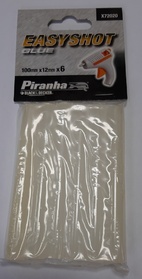 Силиконови пръчки - прозрачни Black&Decker Piranha X72020 диаметър 12 мм, 6 бр.