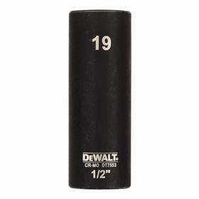 Вложка усилена удължена за ударен гайковерт Dewalt DT7553 78 мм , 1/2", 19 мм