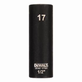 Вложка усилена удължена за ударен гайковерт Dewalt DT7551 78 мм , 1/2", 17 мм