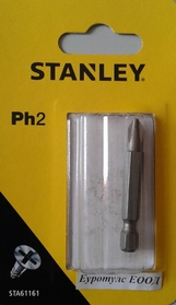 Накрайник тип Philips (Ph2) STA61161 Black&Decker Stanley
