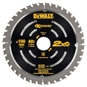 Циркулярен диск за дърво Dewalt DT4394 190 x 30 x 40 зъба