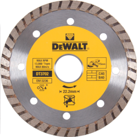 Диамантен диск за зидария-турбо Dewalt DT3732 диаметър 230 мм