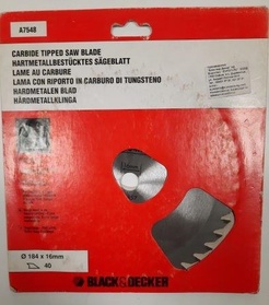 Циркулярен диск за дърво Black & Decker A7548 184 x 16 x 40 зъба