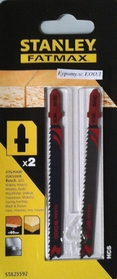 Нож за прободен трион за дърво, талашит, ламинат и пластмаси Stanley STA25592 с работна дължина 72.5мм, 2 бр в комплект.