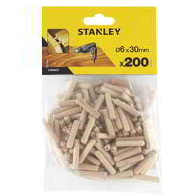 Дибли цилиндрични Stanley STA66431 с размери 6 мм х 30 мм - 200 бр