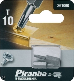 Накрайници тип Torx (Tx) X61060 Black&Decker Piranha - 2 бр в комплект. 