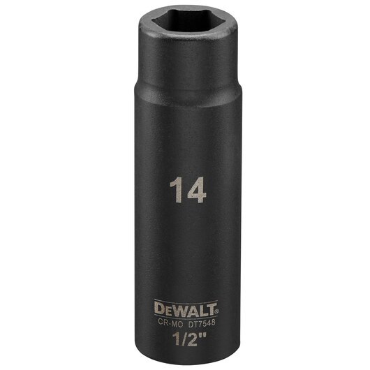 Вложка усилена удължена за ударен гайковерт Dewalt DT7548 78 мм , 1/2", 14 мм