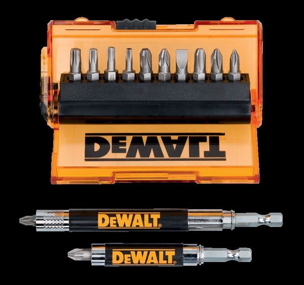 Комплект накрайници за винтоверт и 2 бр. магнитни удължители Dewalt DT71502 14 части
