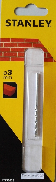 Свредло за зидария с цилиндрична опашка с диаметър 3 мм на Black&Decker Stanley STA53075