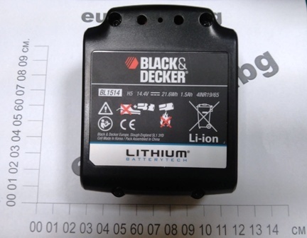 Батерия за винтоверт Black&Decker ASL146 тип 1, ASL148 тип 1, HP146F4BLK тип 3, HP148F4BLK тип 3 90616922-02