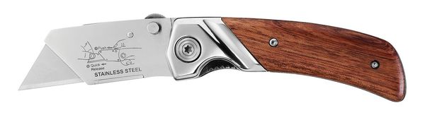 Сгъваемо ножче с дървена дръжка Stanley 0-10-073 